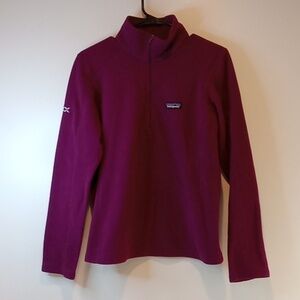 Patagonia 1/2 Zip Fleece Pullover Jacket Long Sleeve Women's Sz Med EUC NICE!